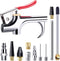 13 Pcs 2-Way Connection Air Nozzle Blow Gun Set, Air Nozzle Kit with 1/4 in Standard Quick Fitting and 8 Air Nozzles, Air Compressor Accessories f...