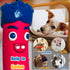 Squeaky Dog Toys for Small Dogs, Soft Small Dog Toys Squeaky, Smile Face Latex Dog Squeaky Toys for Small, Medium Breeds...