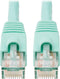 Tripp Lite Cat6a 10G Ethernet Cable, Snagless Molded UTP Network Patch Cable (RJ45 M/M), Aqua, 3 Feet / 0.3 Meters, Manufacturer's Warranty (N261-...