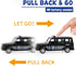 Die Cast Metal Little Toy Cars Set of 5, Openable Doors Pull Back Car Gift Pack for Kids (Police car)...