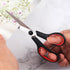 Scissors 8.5 inch Stainless Blade Black Plastic Handle Office School Classroom Student Teacher Crafting Fabric Sewing Gift Wrapping All Purpose 6 ...