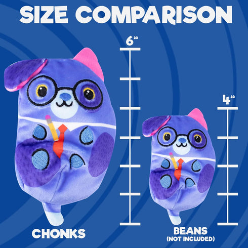Dogs vs Squirls - Kenneth - Chonk - 6" Amazon Exclusive Super-Soft & Bean-Filled Plushies! Collect These as Stocking Stuffers, Fidget Toys, or Sen...