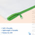 8 Pack Canvas Colorful Zipper Bags, DIY Craft Bags Travel Canvas Makeup Pouches for Cosmetic Toiletry Stationery Storage (Beige, 8.3” x 4.7”)...