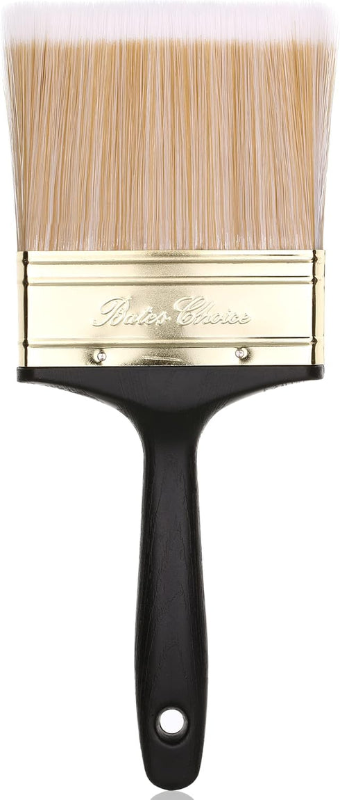 Bates- Deck Stain Brush, 4 Inch, Soft Tip Paint Brushes for Walls, Trim Paint Brushes, Stain Brush, Paint Brushes for Painting Walls, Oil Paint Br...
