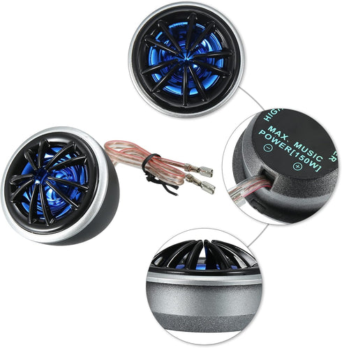 ACROPIX High Frequency Stereo Tweeters Audio Speaker for Car Truck Plastic - Pack of 2 Blue...