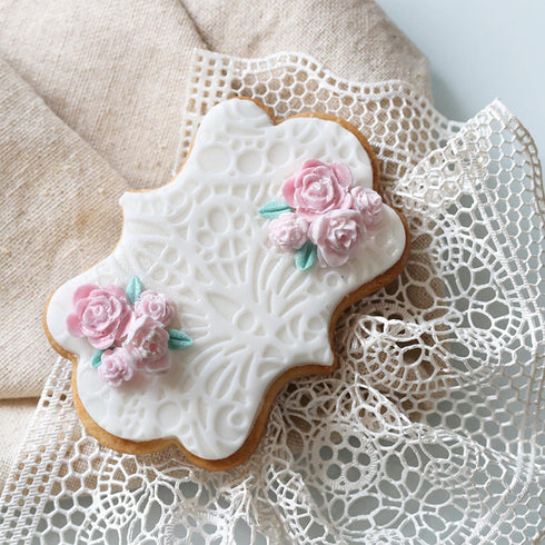 Plaque Frame Cookie Cutter 4Pcs/Set, Stainless Steel Pastry Biscuit Cookie Cutter Set Fondant Pancake Cutters Mold (Style 2)...