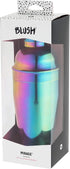 Blush Mirage Rainbow Cocktail Shaker for Cold Brew Cocktails, Margarita, Whiskey Sour, Stainless Steel Espresso Martini Shaker with Strainer for H...