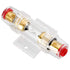 OIIKI 4-8 Gauge AWG in-line AGU Fuse Holder with 2 PCS 60A AGU Type Fuse for Car Audio, Alarm Amplifier, Truck Audio, Compressors...