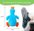 Dog Squeaky Toy Duck - 2 Packs, Durable Plush Toys for Large Dogs, Interactive Play, Sturdy, Soft, and Crinkly, Ideal for Small to Large Dogs (Gre...