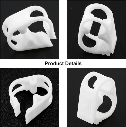 5Pcs Plastic Tubing Clamps Adjustable 1/8"-1/4" Plastic Hose Clamp, Laboratory Pinch Valve for Tubing 3-6mm...