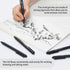 ParKoo Gel Pens Quick Dry Ink Fine Point 0.7mm, Retractable Rolling Ball Black Ink Pen, Clicker Pens Set for Journaling Notetaking Drawing Sketchi...