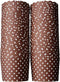 50-Pack Paper Baking Cups, Greaseproof Disposable Cupcake Muffin Liners (Large, Chocolate Brown Polka Dots)...