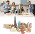 Dioche 17PCS Miniature Ancient Buildings Toys Around The World City Miniatures Buildings Egyptian Pyramid Model Kit Ancient Egypt Toys...