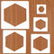 5pcs Reusable Painting Stencils,Plastic Art Craft Templates on Wood Wall Fabric Paper Home Décor DIY 4" to 12" (Hexagon)...