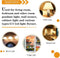 E11 LED Bulb,Dimmable, 8W (75W or 100W Halogen Bulbs Equivalent), JD E11 Mini Candelabra Base, AC110V120V 130V, 3000K Warm White for Chandeliers C...