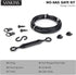 SANKINS Anti-Sag Gate Kits for Wooden Fence, Black Anti-Sagging Gate Support Cable Kit Hardware, Gate Sag Frame Kit Hardware for Wooden Fence, Woo...