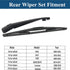 Rear Windshield Wipers Blade Arm Set for Infiniti QX50 / QX70 2014-2017, for Subaru Forester 2006-2018, for Subaru Outback 2005-2019 Back Glass Wi...