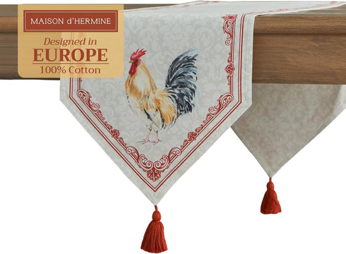 Maison d' Hermine Table Runner 100% Cotton Double Layer Table Runners 72 inches Long Decorative for Home Kitchen Dining Party Baby Shower Wedding ...