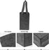 Foldable Tote Bag 4 Bottle Wine Carrier Tote Wine Bottle Bags Felt Wine Carrier Reusable Grocery Bags for Travel Camping and Picnic Dark Grey Coll...