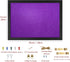Purple Bulletin Boards Cork Board with Felt, 15"x11" Small Display Pin Board Vision Board for Walls, Jewelry, Notes, Collection, Photos, Office, W...