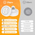 Battery Operated Light Bulb for Lamps, Screw in LED Puck Lights with Remote, Replacement AA Battery Powered Wireless Dimmable Timer Light Bulb wit...