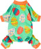 Fitwarm Easter Egg Dog Pajamas, Holiday Dog Clothes for Small Dogs Girl Boy, Pet Easter Outfit, Puppy Cat Onesie, Lightweight Velvet, Light Green,...