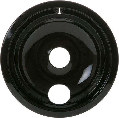 GE WB31T10015 Genuine OEM 8" Porcelain Burner Drip Bowl (Black) for GE Electric Ranges