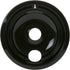 GE WB31T10015 Genuine OEM 8" Porcelain Burner Drip Bowl (Black) for GE Electric Ranges