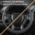 GIANT PANDA Car Steering Wheel Cover for Ford - F150 F250 F350 Expedition, (15.5-16 inches - Black+Gray Line)...