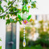 Metal Frog Suncatcher Crystals for Window Ornament - 17" Outdoor Fence Wall Art Decor, Rainbow Maker Hanging for Garden Yard Living Room Bedroom P...