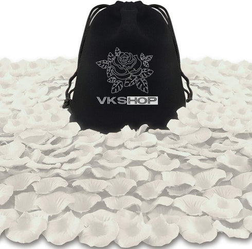 4500 Pack White Rose Petals,Artificial Roses Flower Petals for Romantic Night,Valentine's Day and Weddings...