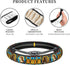 Beauty and Beast Fairytale Glass Elastic Steering Wheel Cover, Universal 15 Inch Suitable for Women, Non-Slip Car Accessories...