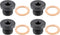 X AUTOHAUX 4 Pcs M14x1.5 Steel Engine Oil Drain Plug Screw for Audi A4 A6 S8 S6 S5 Q7 Q5 RS7 RS7 for Volkswagen Touareg Black...