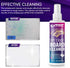 Whiteboard Cleaner 8.5 Ounces White Board Cleaning Spray, Dry Erase Board Cleaner and a Microfiber Cleaning Cloth (1) Non-Toxic Dry Erase Cleaner ...