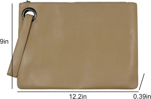 Womens' Oversized Clutch Bag Purse, Snake Skin Envelope Bag Evening Handbags with Strap, Wristlet Wallet...