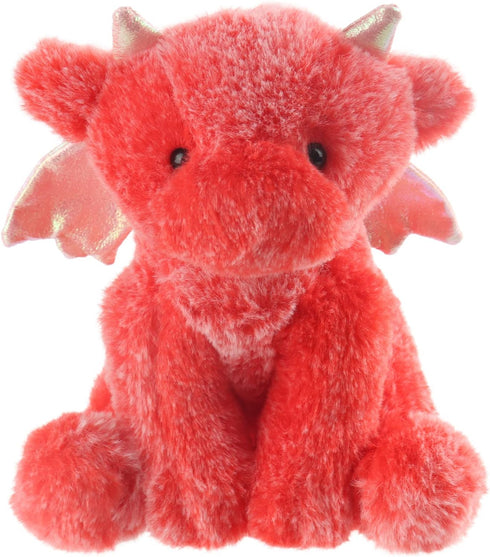 Apricot Lamb Toys Plush Red Plush Dragon Dinosaur Stuffed Animal Soft Cuddly Perfect for Child ?Red Plush Dragon?8 Inches...