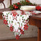 OurWarm Christmas Embroidered Table Runners Poinsettia Holly Leaf Table Linens for Christmas Decorations 15 x 70 Inch...