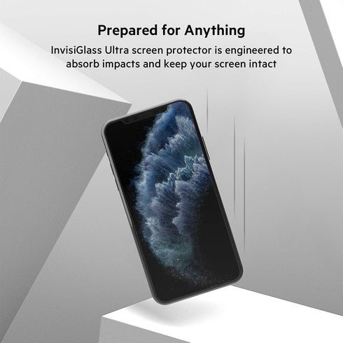Belkin InvisiGlass Ultra Screen Protector for Apple iPhone 11 Pro Max w/Antimicrobial-Treated, Ion Exchange Strengthened & Included Easy Align Tra...