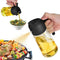 16oz Oil Dispenser Bottle for Kitchen - 2 in 1 Olive Oil Dispenser and Oil Sprayer - 470ml Olive Oil Bottle - Oil Sprayer for Cooking, Kitchen, Sa...