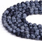 Natural Gemstone Loose Beads Smooth Round Approxi 15 inch DIY Bracelet Necklace for Jewelry Making (6mm, Matte Snowflake Obsidian)...