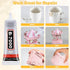 B7000 Rhinestone Glue, 4Pcs B-7000 Jewelry Glue,B7000 Glue Clear with Precision Tip,Super Adhesive Fabric Glue for Jewelry Craft Gem Cell Phone Re...