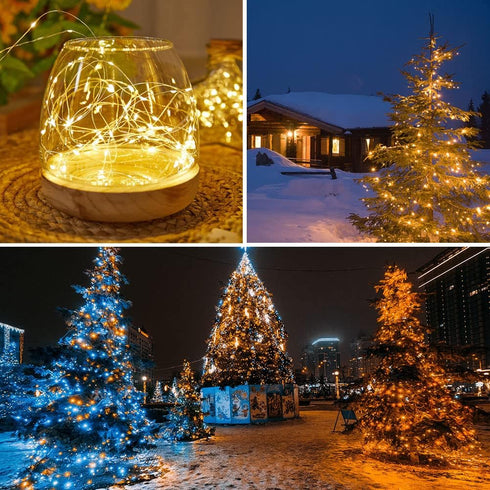 Solar String Lights Outdoor,100FT 300 LEDs Solar Fairy Lights,Waterproof Solar Powered Outdoor Lights 8 Modes for Patio, Gardens, Backyard,Tree,We...