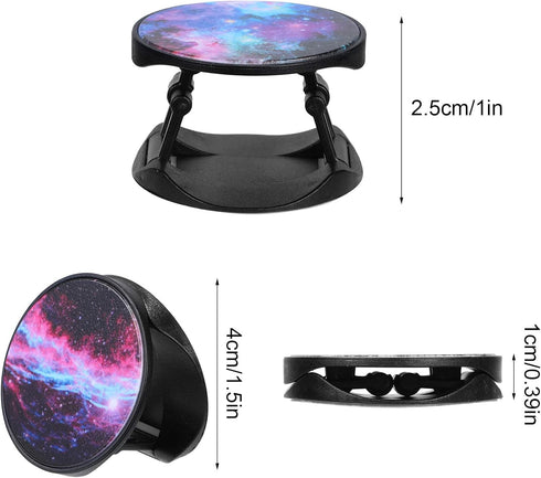 Weewooday 10 Pieces Phone Grip Holder Nebula Collapsible Phone Holder Self-Adhesive Sublimation Phone Holders for Smartphone and Tablets......