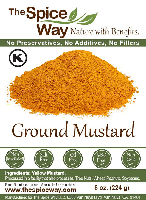 The Spice Way Ground Yellow Mustard Seed - 8 oz...