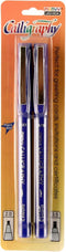 Uchida of America 6000-2C-3 Calligraphy Marker Set, 2.0 and 3.5mm, Blue, 2-Pack...