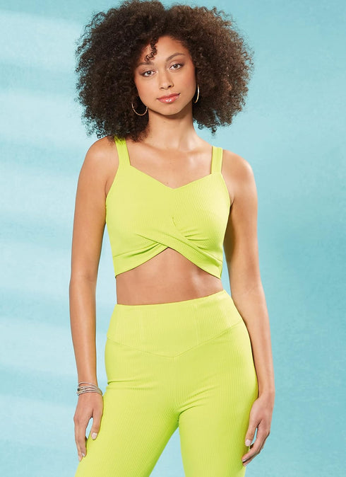 McCall's Misses' Knit Crop Tops and Flared Pants Sewing Pattern Kit, Design Code M8368, Sizes XS-S-M-L-XL, Multicolor...