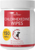 NOVEHA Pet Wipes - Formulated Pet Wipes - for Facial and Finger Folds, Underarms - 3" x 2" Size (150 Counts)...