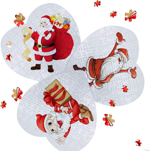 10 Sets Blank Sublimation Heart-shaped Jigsaw Puzzle with 75 Pieces DIY Heat Press Transfer Crafts Thermal Transfer Puzzle Wholesale Thermal Trans...