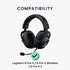 kwmobile Replacement Ear Pads Compatible with Logitech G Pro X/G Pro X Wireless/G Pro X 2 (Set of 2) - Cooling Gel Earpads - Black...