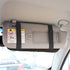 Da by Car Sun Visor Organizer, Multi-Pocket Visor Organizer Storage Pouch for Cars, SUVs & Trucks with Double Zippers, Elastic Bands & Glasses Cli...